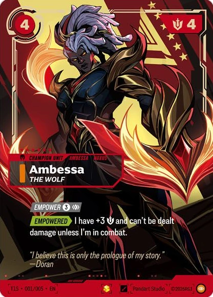 Ambessa, The Wolf, Doran's serialized signature card