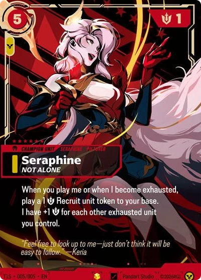 Seraphine, Not Alone, Keria's serialized signature card