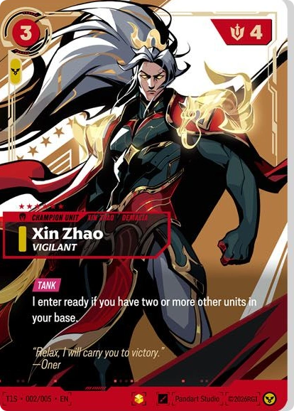 Xin Zhao, Vigilant, Oner's serialized signature card